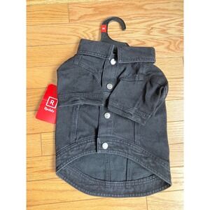 Reddy Pet Denim Jacket Black Size M Dog Cat Apparel Coat NWTS